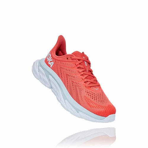 Hoka One One CLIFTON EDGE Road Running Shoes For Women India Red IN-0962